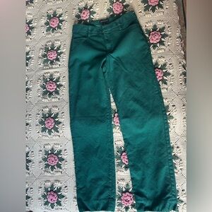 Banana Republic Green 100% Wool Straight Leg pants